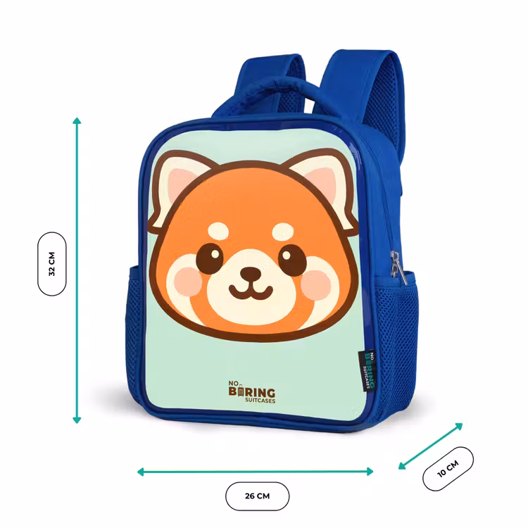 Kinderrugzak - Blauw - Kawai - Rode panda - Groen — 5