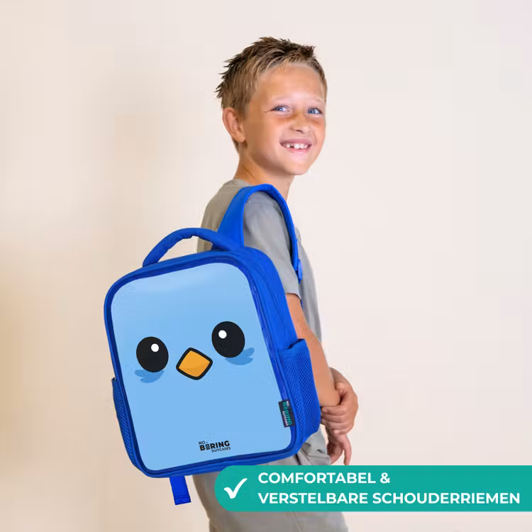 Kinderrugzak - Blauw - Kawai - Vogel - Blauw — 4