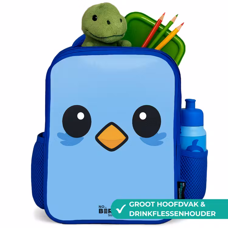 Kinderrugzak - Blauw - Kawai - Vogel - Blauw — 6