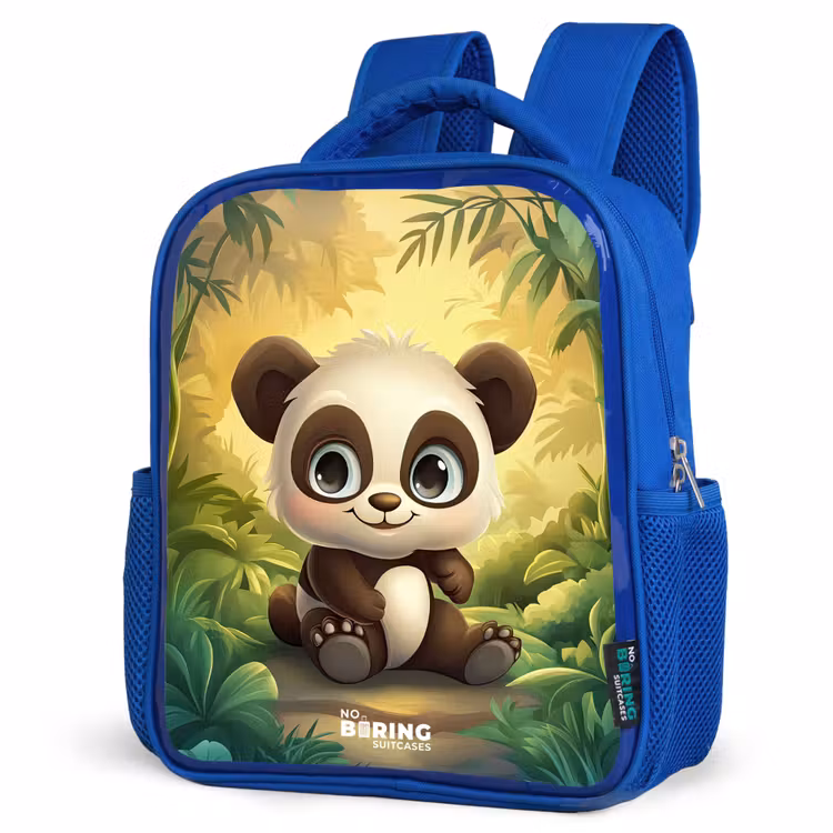 Kinderrugzak - Blauw - Panda - Bamboebos - Groen — 7