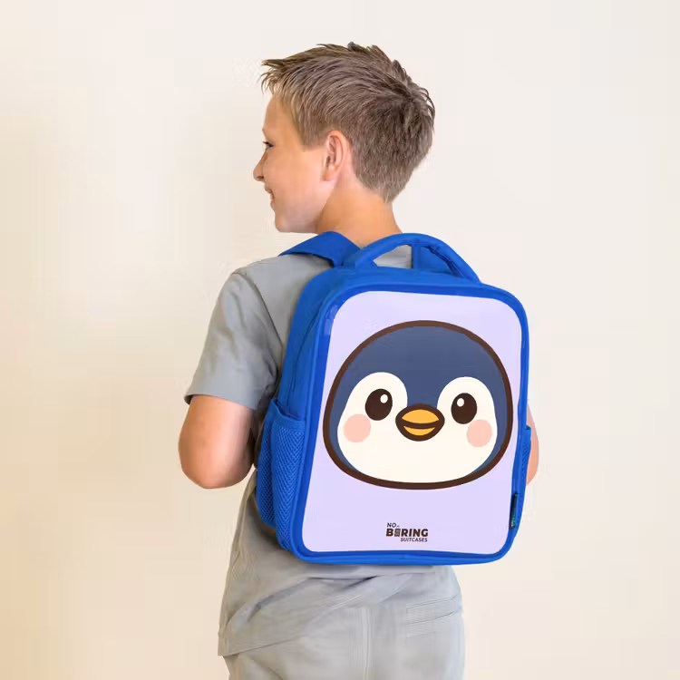 Kinderrugzak - Blauw - Pinguïn — 3