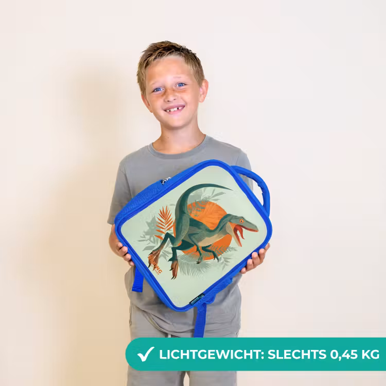 Kinderrugzak - Blauw - Sluipende jager met bladeren — 2
