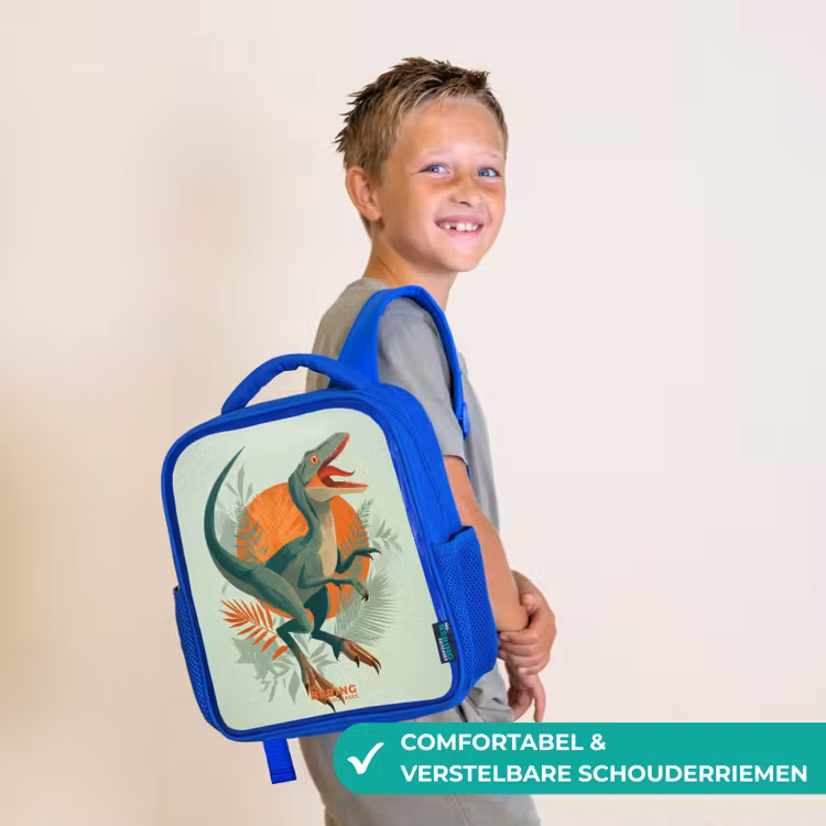 Kinderrugzak - Blauw - Sluipende jager met bladeren — 4