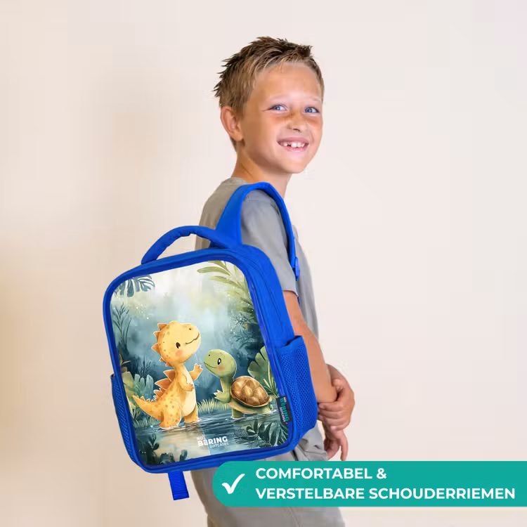 Kinderrugzak - Blauw - Dino - Schildpad - Jungle — 4
