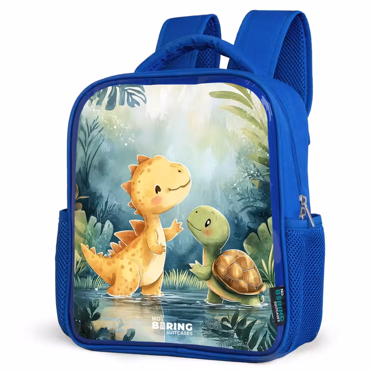 Kinderrugzak - Blauw - Dino - Schildpad - Jungle — 7