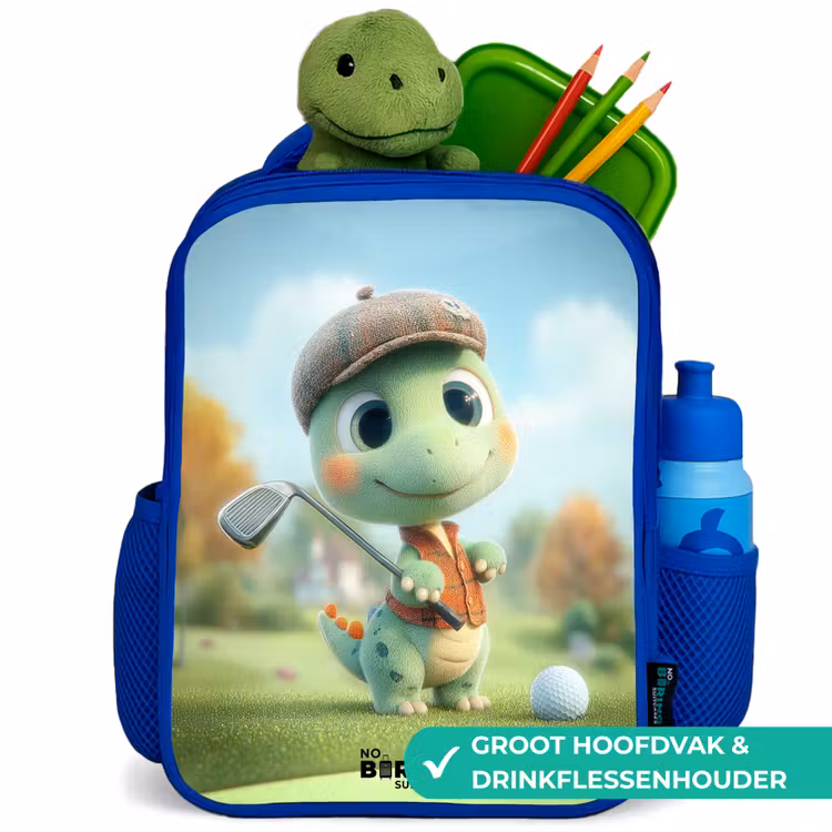 Kinderrugzak - Blauw - Golf - Dino - Groen — 6