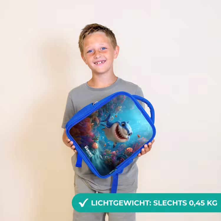 Kinderrugzak - Blauw - Rif - Koraal - Haai - Dier — 2