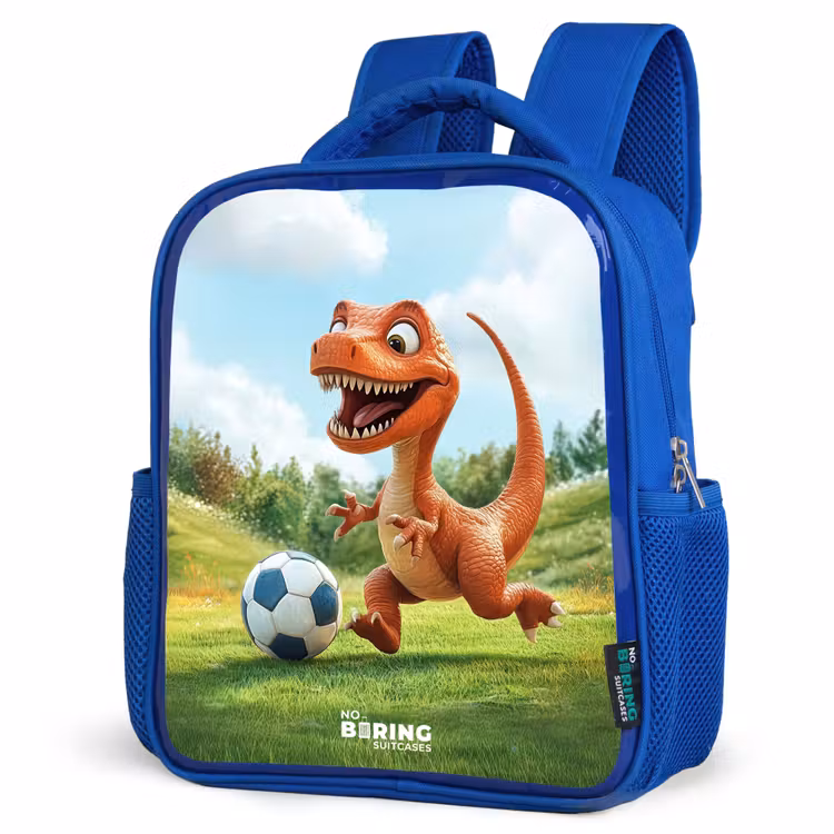 Kinderrugzak - Blauw - Voetbal - Dino - Sport — 7