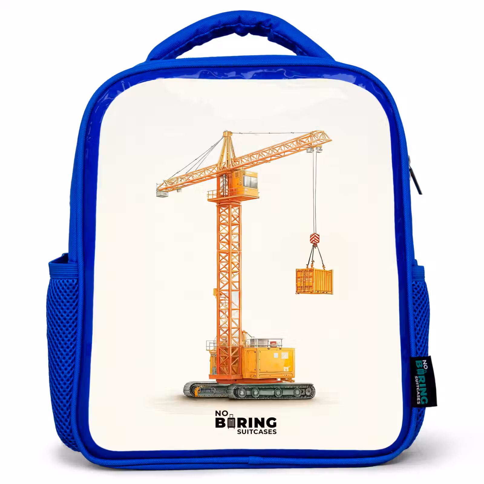 Kinderrugzak - Blauw - Torenkraan - Getekend - Oranje — 1