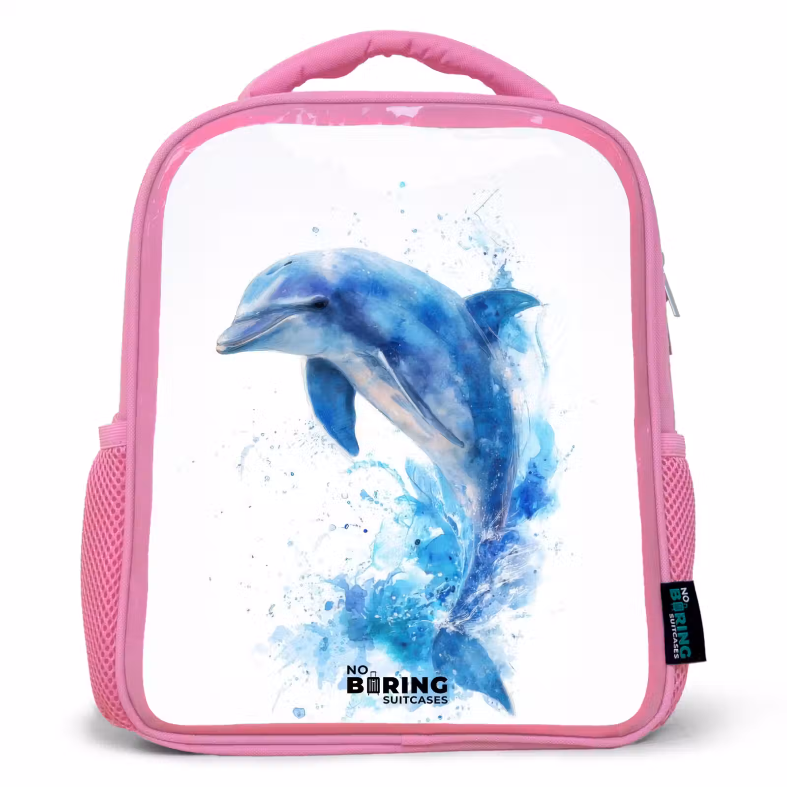 Kinderrugzak - Roze - Springende blauwe dolfijn β 1