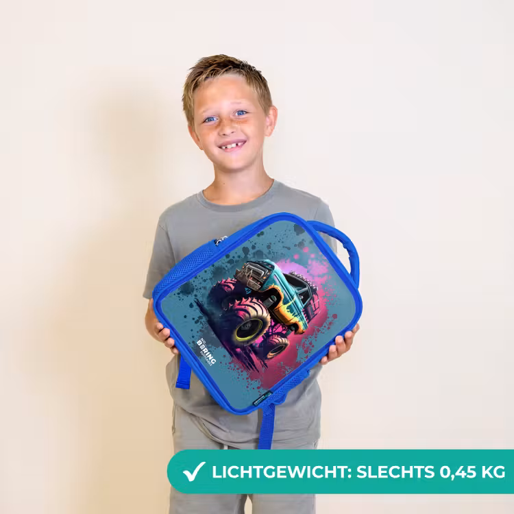 Kinderrugzak - Blauw - Monster Wheels — 2