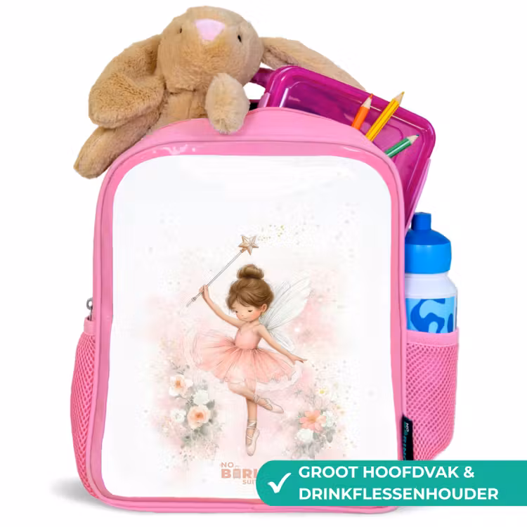 Kinderrugzak - Roze - Ballerina fee in roze β 2