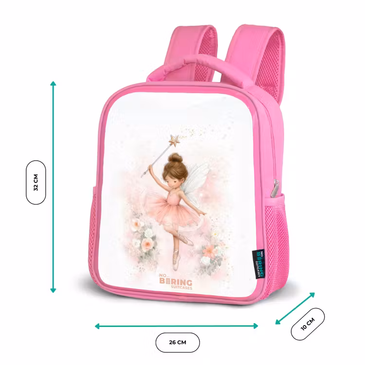 Kinderrugzak - Roze - Ballerina fee in roze β 3