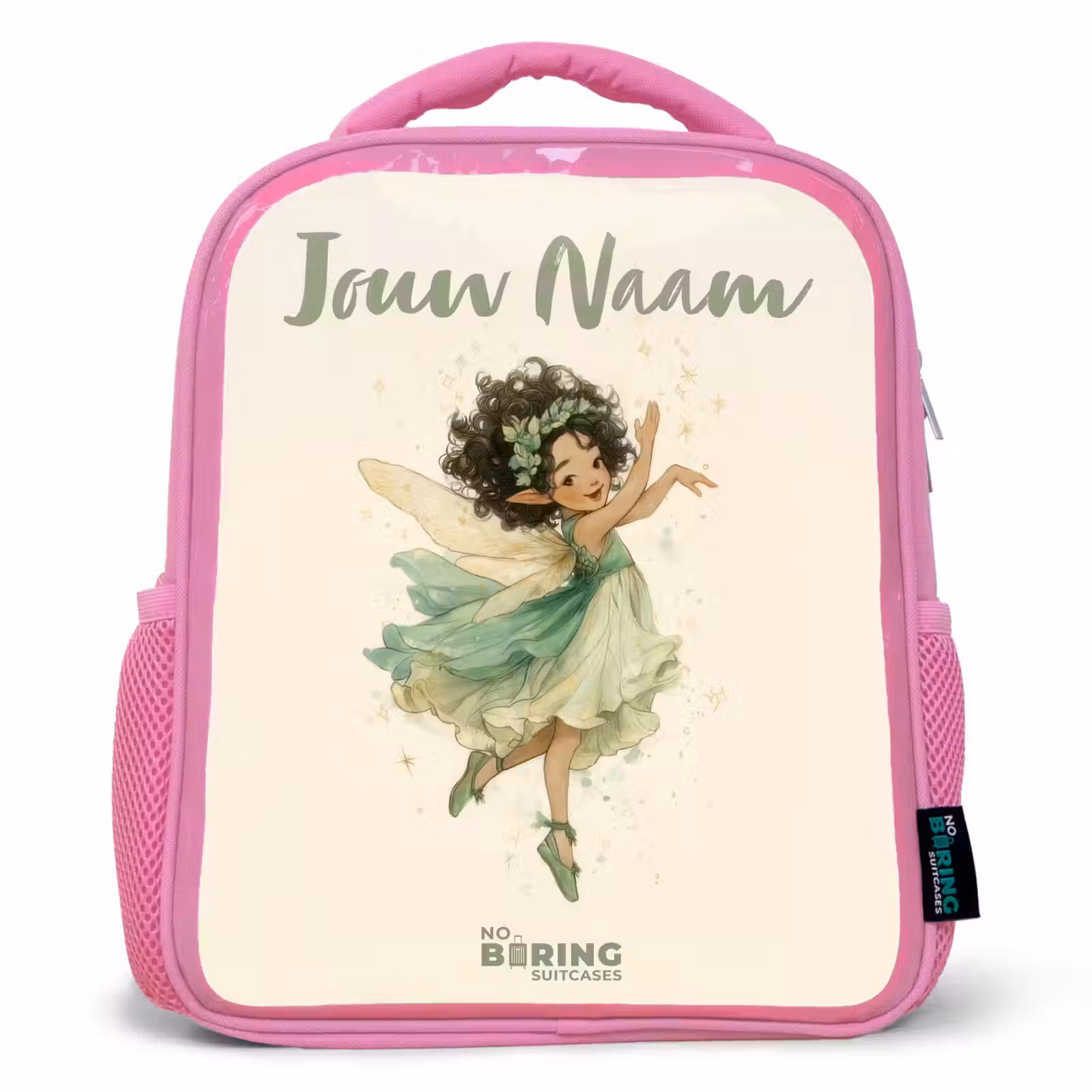 Kinderrugzak met naam - Roze - Dansende bosfee β 1