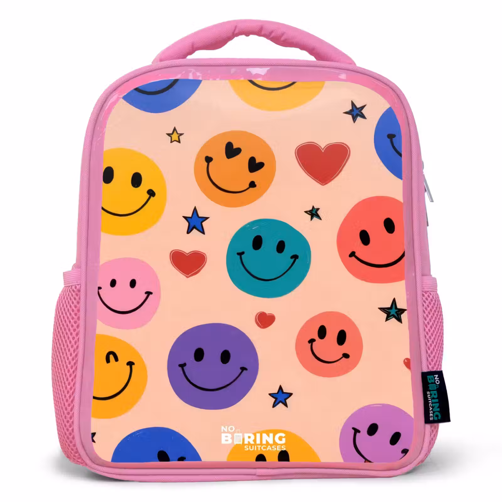 Kinderrugzak - Roze - Vrolijk Smiley-patroon — 1