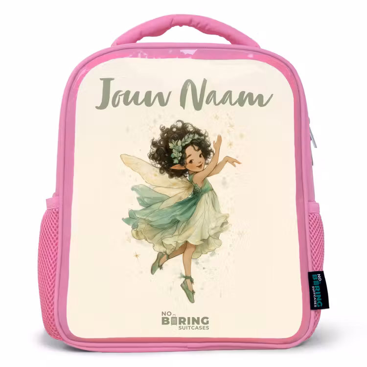 Kinderrugzak met naam - Roze - Dansende bosfee β 1