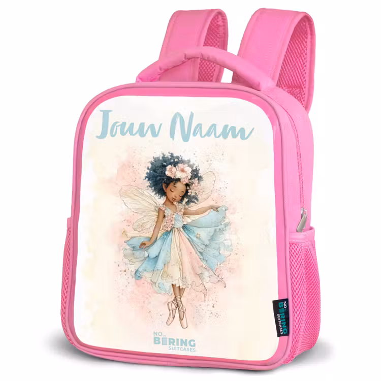 Kinderrugzak met naam - Roze - Elf - Ballet - Kleurrijk — 4
