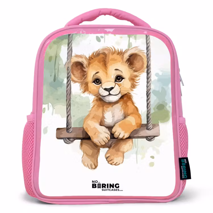 Kinderrugzak - Roze - Lucas leeuw — 1
