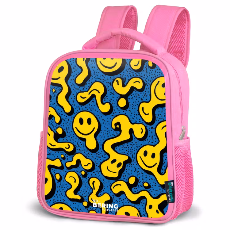 Kinderrugzak - Roze - Smiley - Geel - Blauw β 4