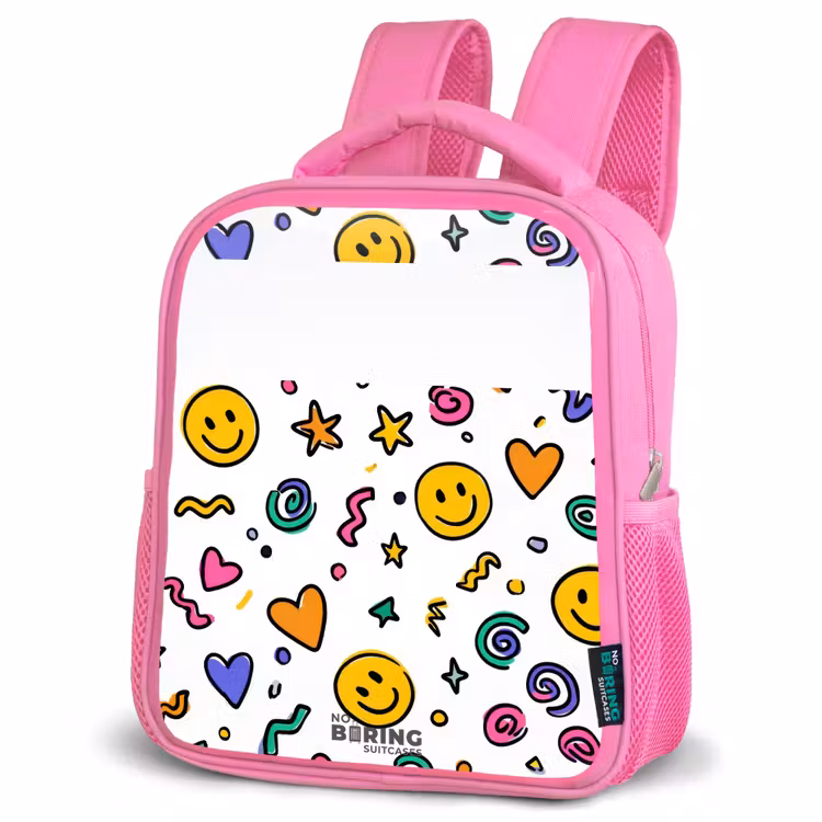 Kinderrugzak - Roze - Smiley - Hartje - Ster — 4