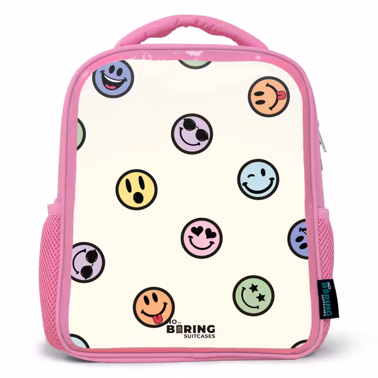 Kinderrugzak - Roze - Speelse smiley-mix — 1