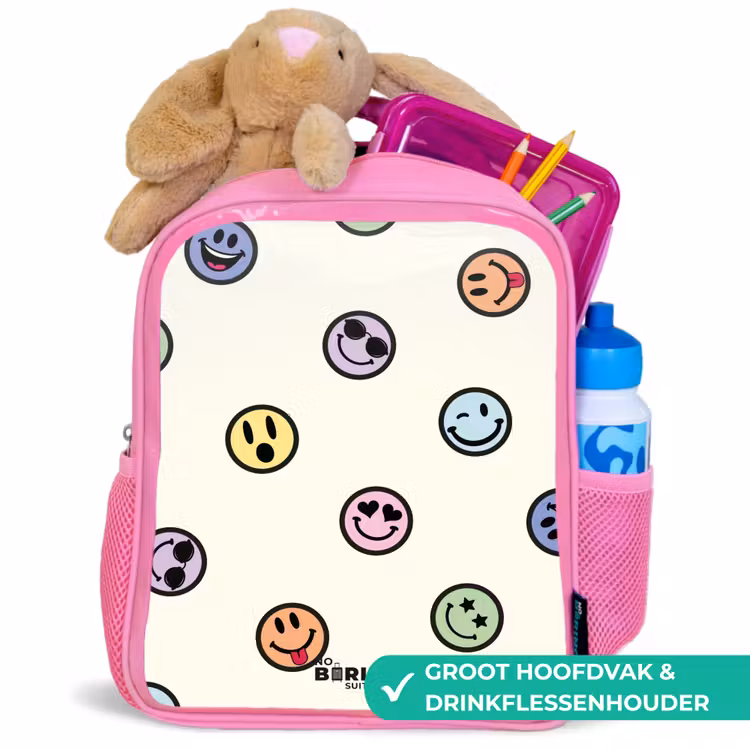 Kinderrugzak - Roze - Speelse smiley-mix — 2