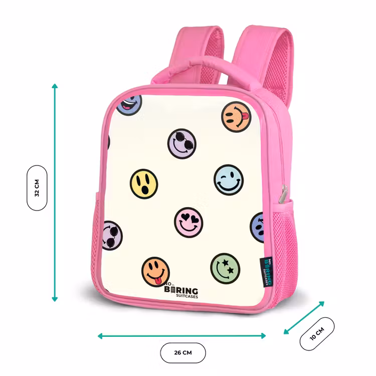 Kinderrugzak - Roze - Speelse smiley-mix — 3