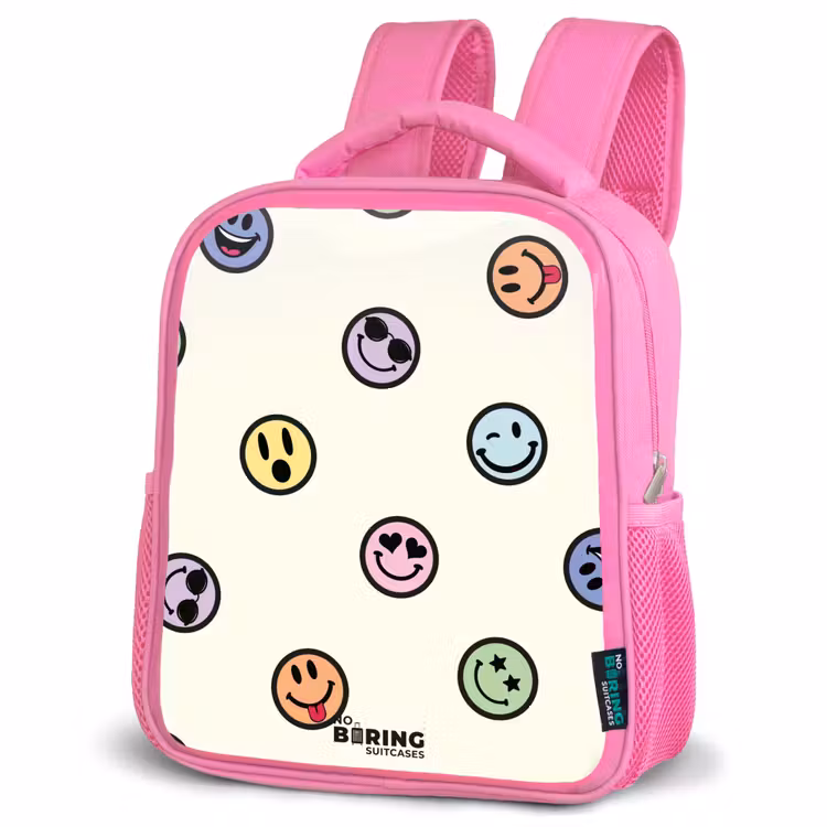 Kinderrugzak - Roze - Speelse smiley-mix — 4