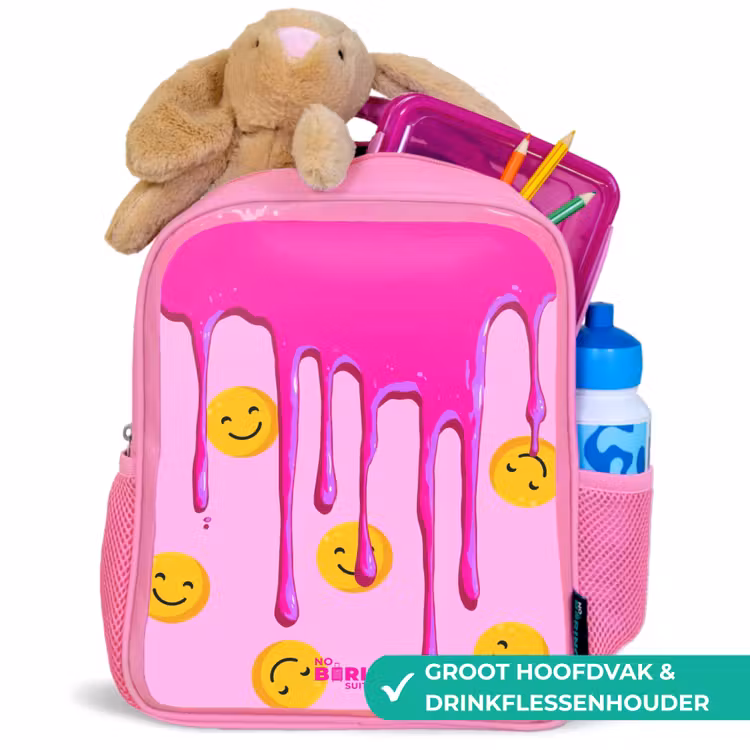 Kinderrugzak - Roze - Verf - Smiley - Roze — 2