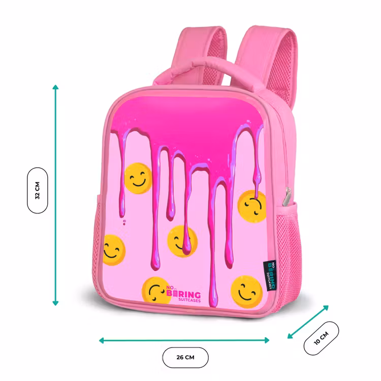 Kinderrugzak - Roze - Verf - Smiley - Roze — 3