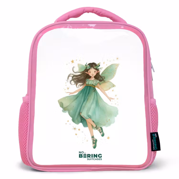 Kinderrugzak - Roze - Zwevende groene elf — 1