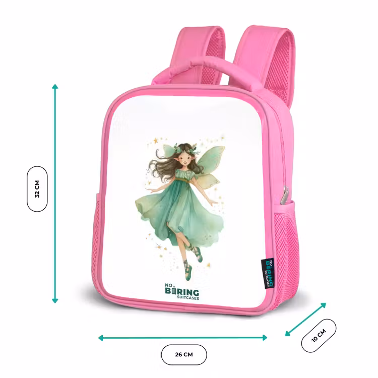 Kinderrugzak - Roze - Zwevende groene elf — 3