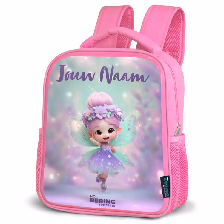 Kinderrugzak met naam - Roze - Elf - Tover - Magisch — 4