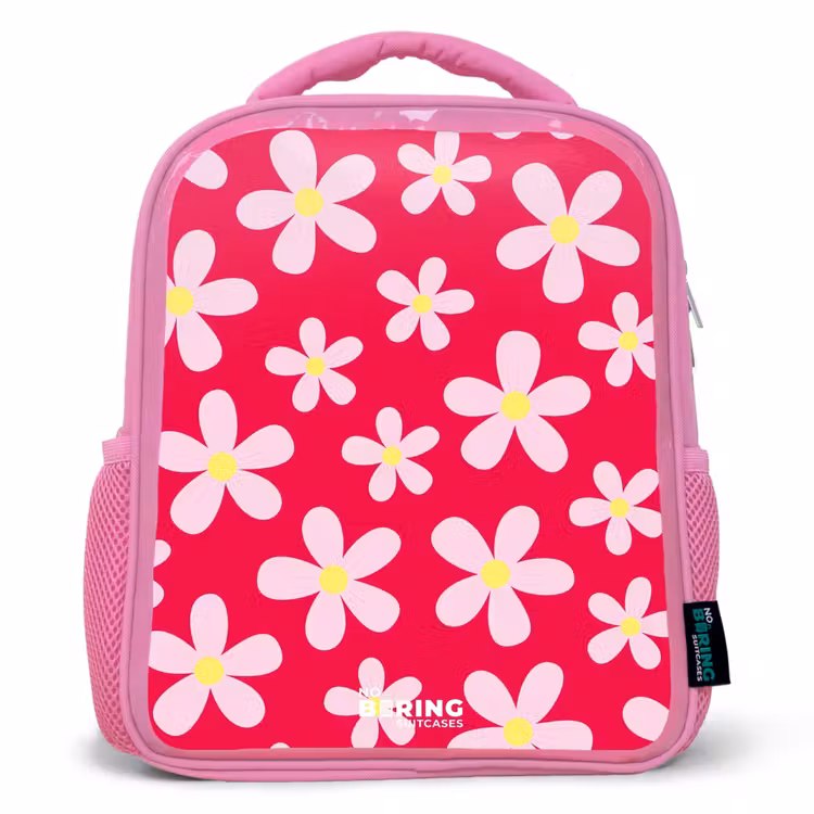 Kinderrugzak - Roze - Madeliefjesmania hotpink — 1