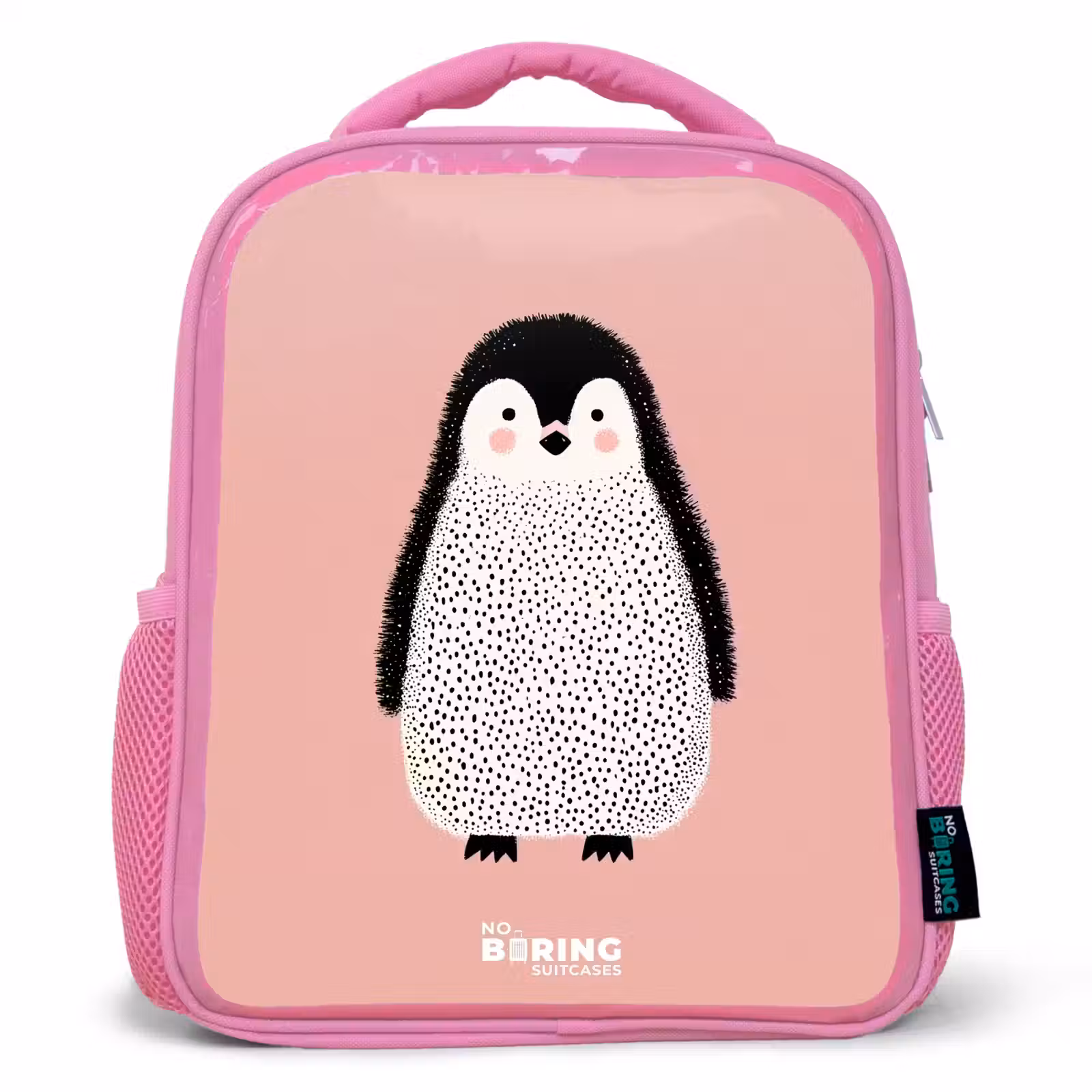 Kinderrugzak - Roze - Pinguïn - Stippen - Roze - Minimalistisch — 1