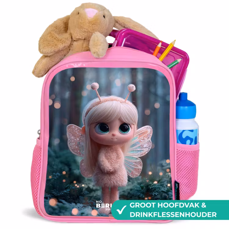 Kinderrugzak - Roze - Fairy - Bos - Glitters — 2