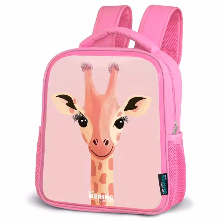 Kinderrugzak - Roze - Giraffe - Wimpers - Minimalistisch - Roze — 4
