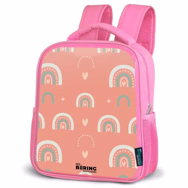 Kinderrugzak - Roze - Koraal kleurenbogen — 4
