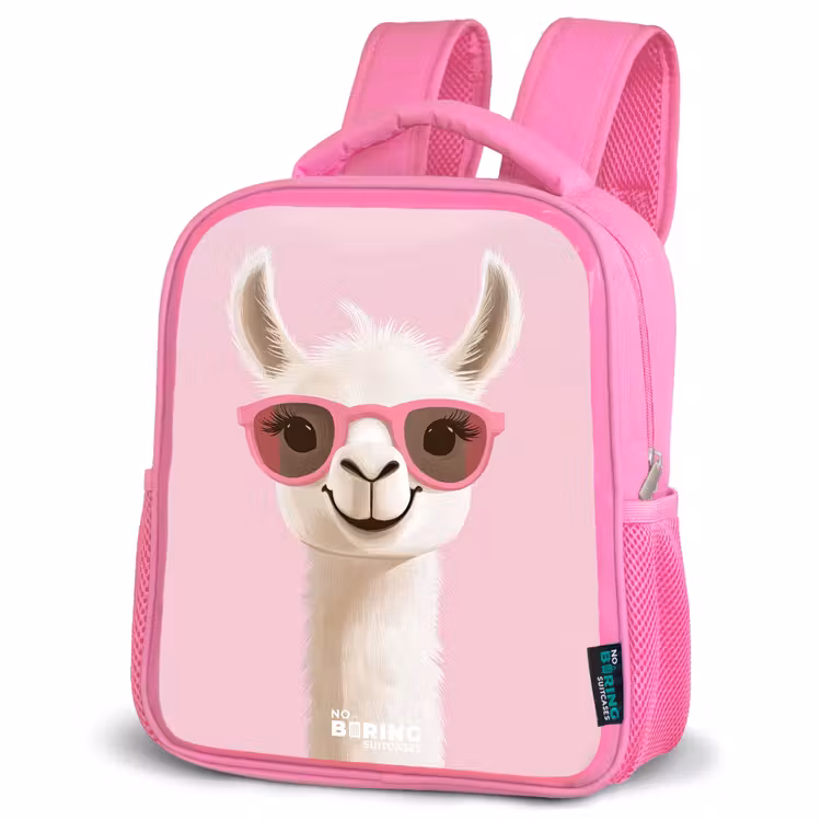 Kinderrugzak - Roze - Lama - Wit - Zonnebril - Wimpers — 4