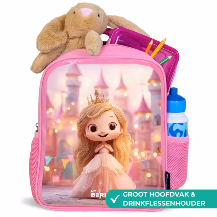 Kinderrugzak - Roze - Prinses - Roze - Kasteel — 2