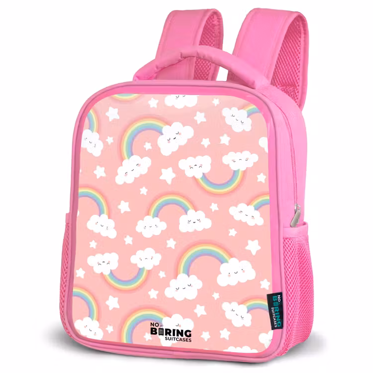 Kinderrugzak - Roze - Roze met regenboog patroon — 4