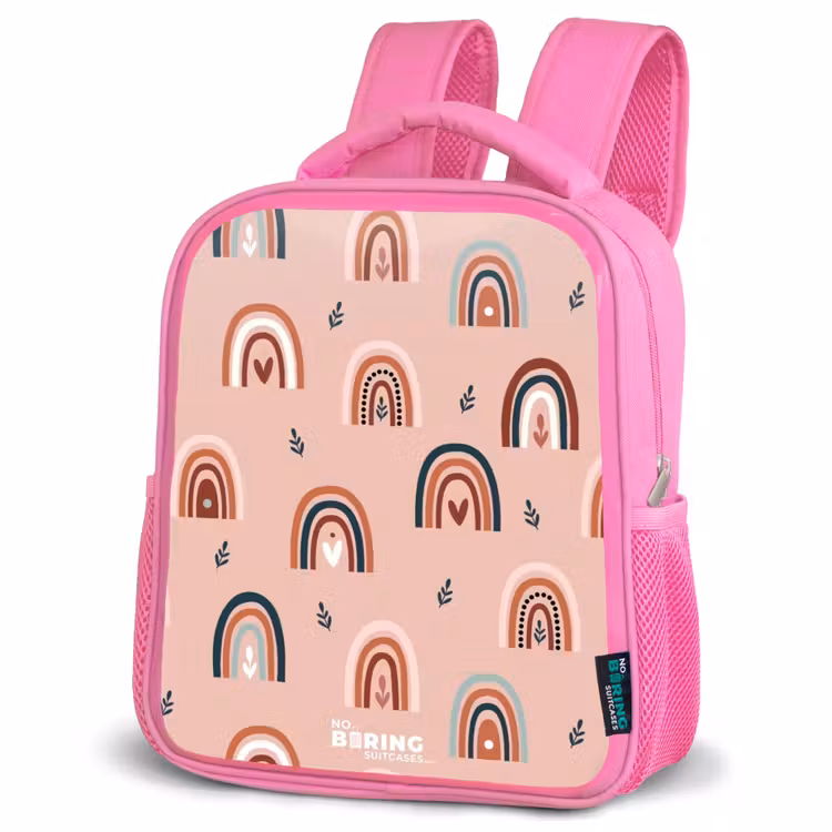 Kinderrugzak - Roze - Roze regenbogen patroon — 4