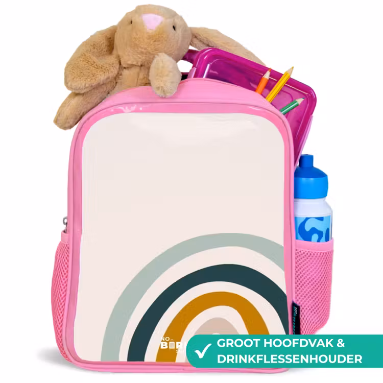 Kinderrugzak - Roze - Ruwe regenboog aqua β 2