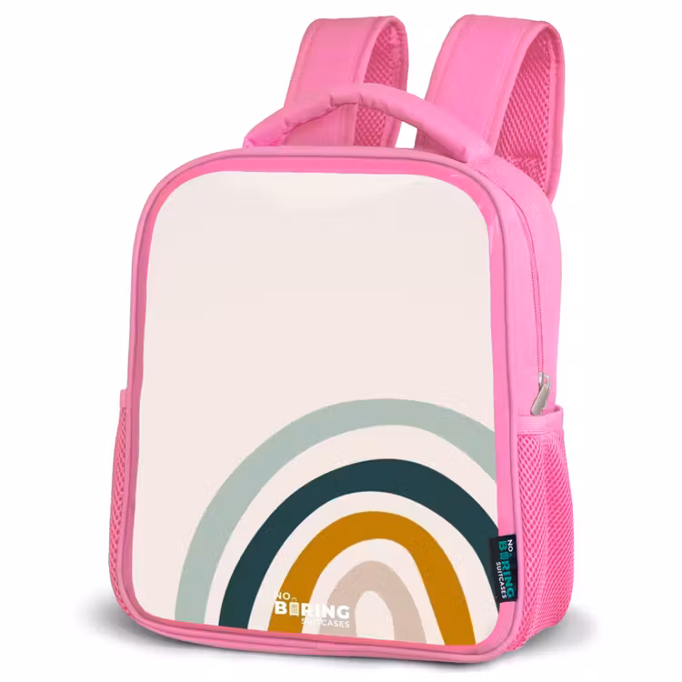 Kinderrugzak - Roze - Ruwe regenboog aqua β 4
