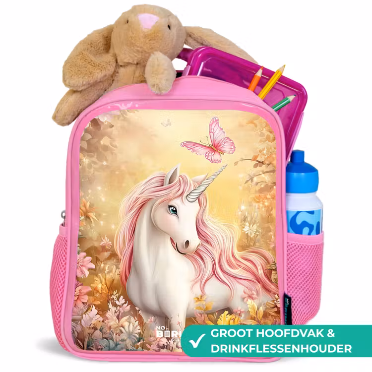 Kinderrugzak - Roze - Eenhoorn - Vlinder - Roze - Manen — 2