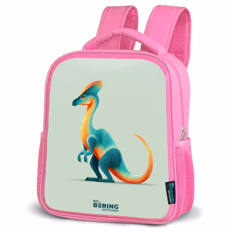 Kinderrugzak - Roze - Elegante dino met kam — 4
