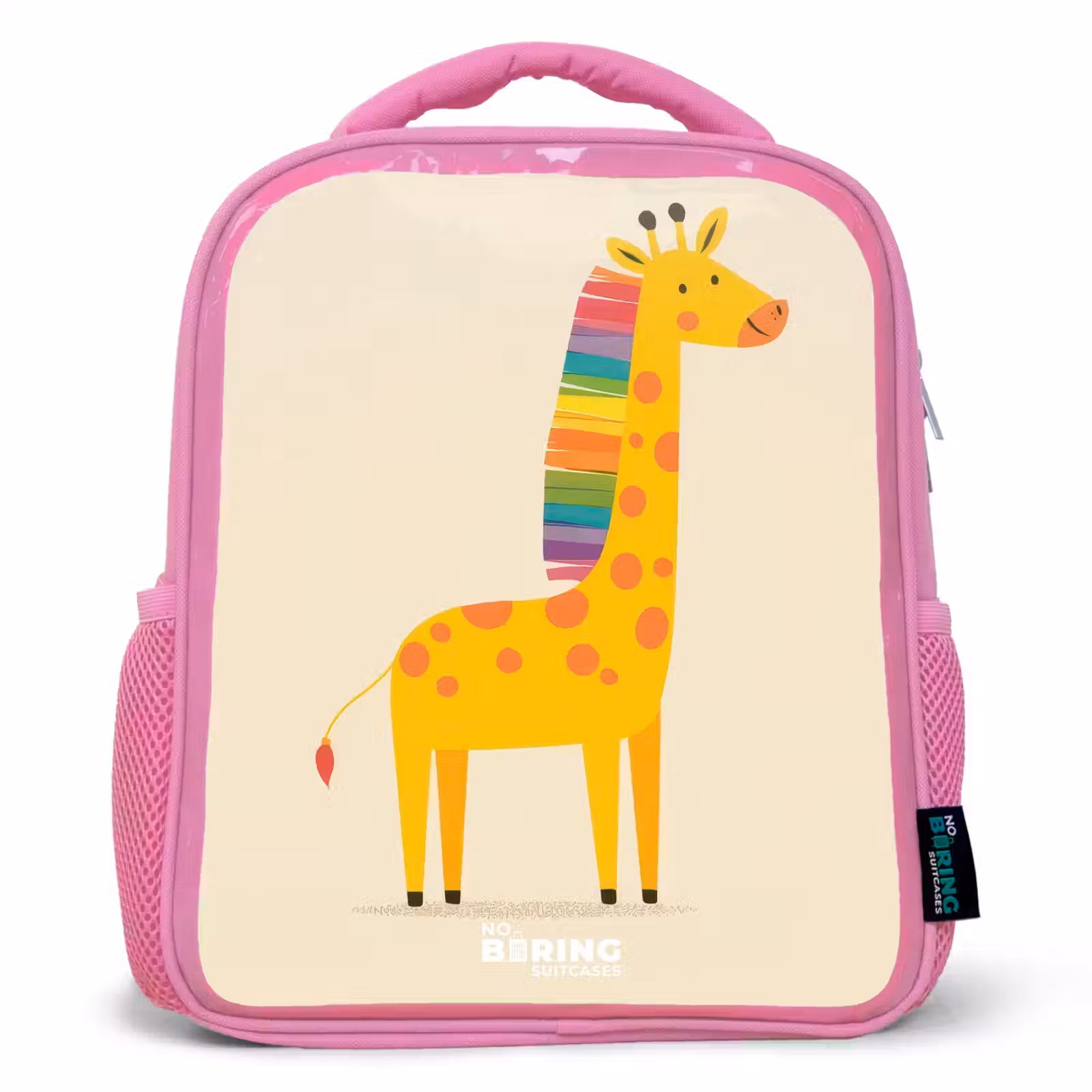 Kinderrugzak - Roze - Giraffe - Dier - Kleurrijk — 1