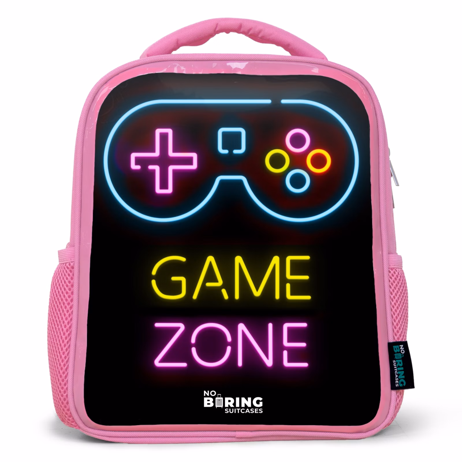 Kinderrugzak - Roze - Qoute met neonkleuren — 1