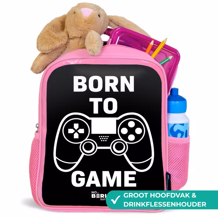 Kinderrugzak - Roze - Born to game met controller — 2