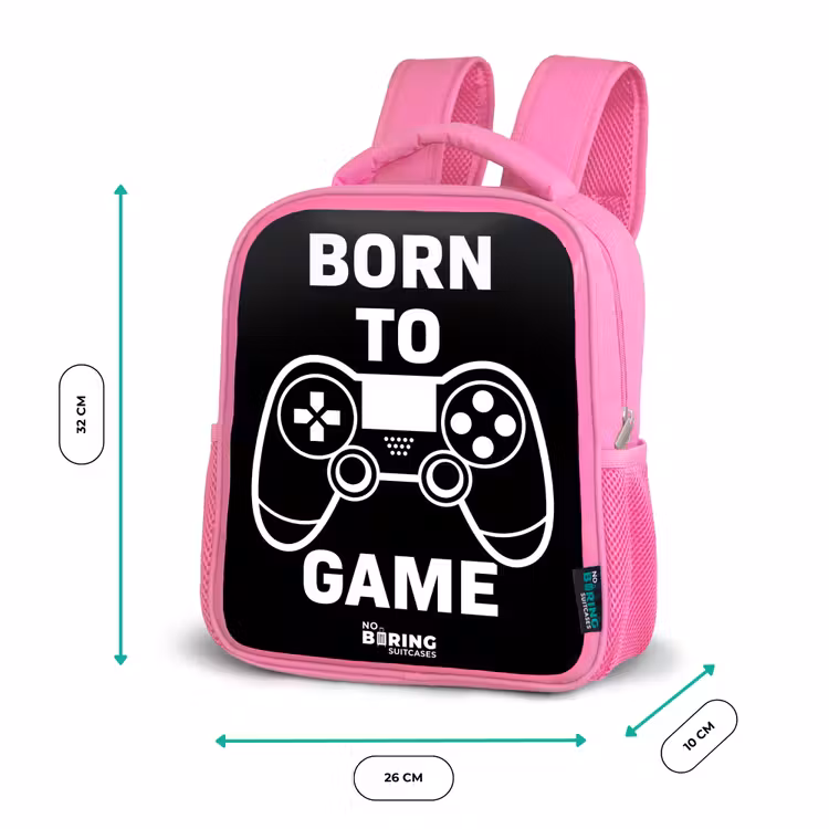 Kinderrugzak - Roze - Born to game met controller — 3